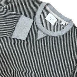 Billy Reid V-Stitch Crewneck Lightweight Sweatshirt Mens XL Gray Textured Knit